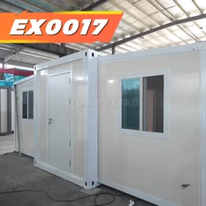 【EX0017 】30ft Folding Expandable Container House with Gable Roof and 4-Room Layout